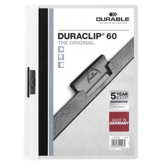 Портфель DURABLE Duraclip 60 Белый Прозрачный A4 25 Предметов