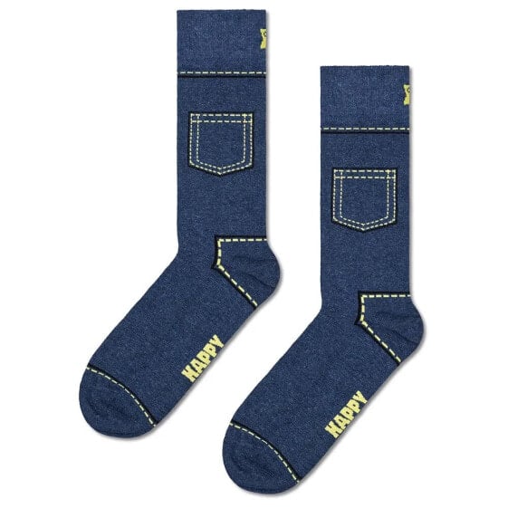 Носки спортивные Happy Socks Denim Crew