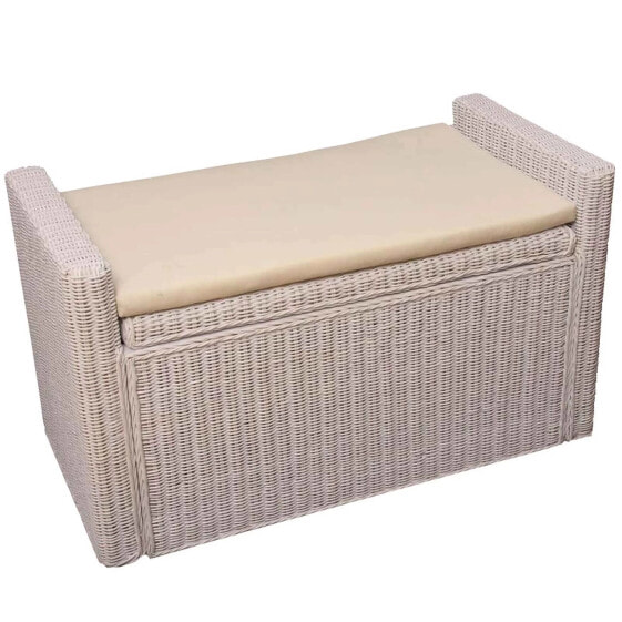 Sitzbank Genua Rattan Staufach