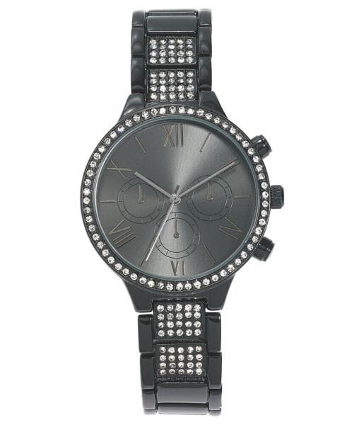 Women's Black-Tone Bracelet Watch 37mm, Created for Macy's