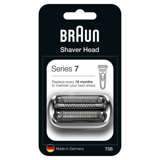 Запчасть для машинки для стрижки Braun Series 7 73s - Насадка для бритья - 1 шт - Серебряный - 18 месяцев - Германия - Braun