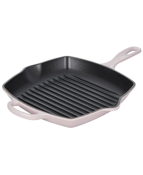 10.25" Enameled Cast Iron Skillet Grill with Helper Handle