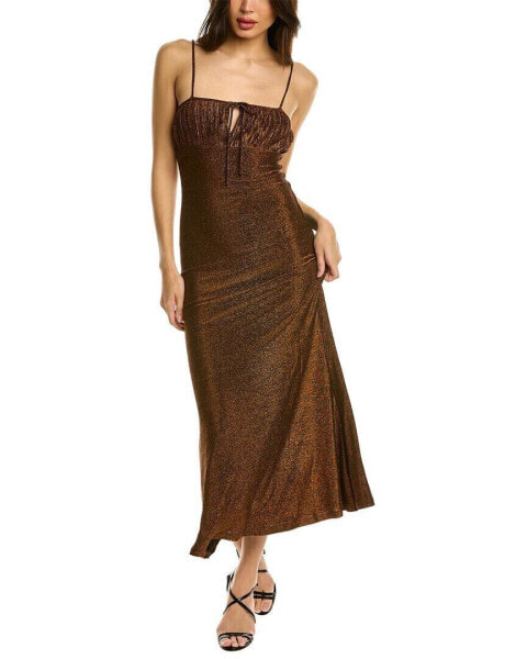 Платье Maxi от Misha Collection Pearl (женское) коричневое 2
