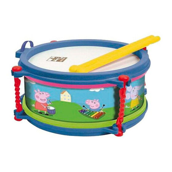 Детский музыкальный инструмент REIG MUSICALES Барабан Peppa Pig в чемоданчике 8.50x19x19