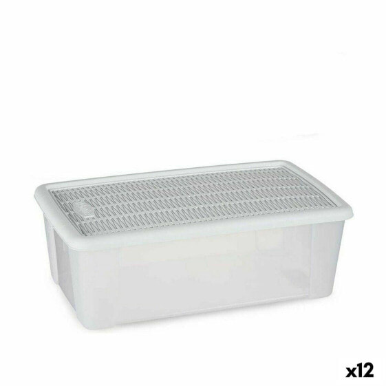 Хранение вещей Контейнер Stefanplast Elegance Белый Пластик 5 L 19,5 x 11,5 x 33 см (12 штук)