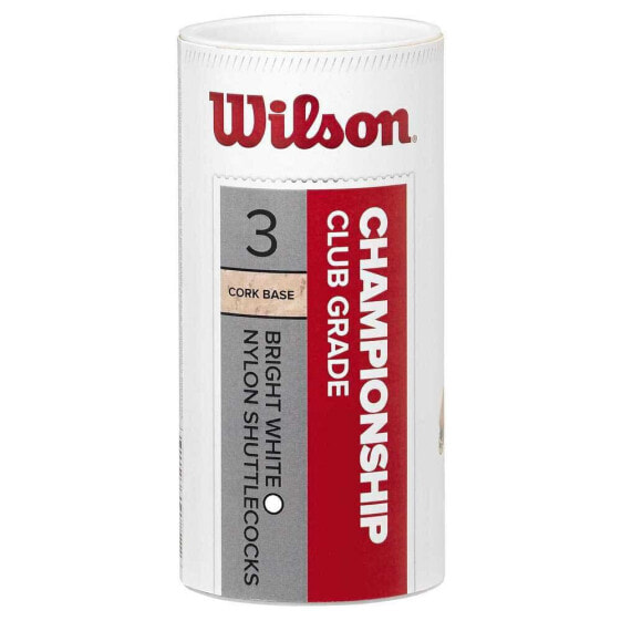 Три белых волана для бадминтона Wilson Championship 79