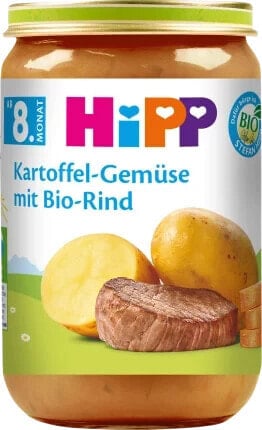 Menü Kartoffel-Gemüse mit Bio-Rind ab dem 8. Monat, 220 g