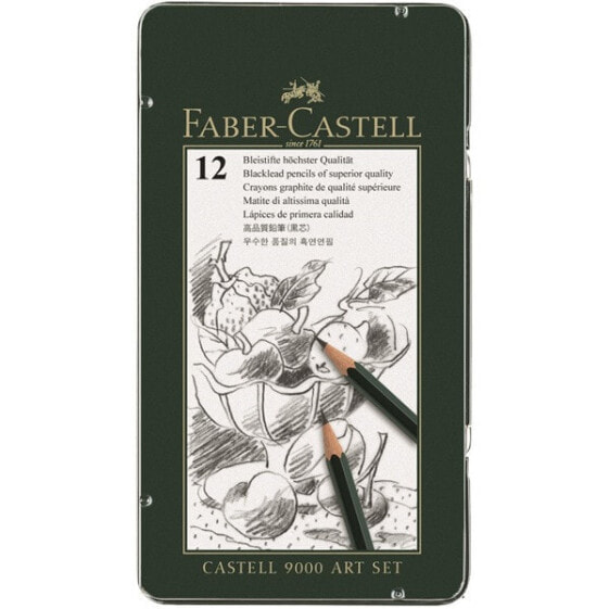 FABER-CASTELL CASTELL 9000 - Wood - Grey - 12 pc(s)