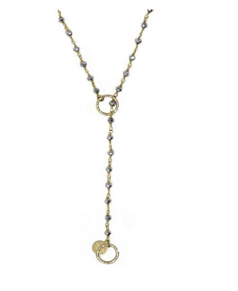 14k Gold Filled Stones Handwrapped Single Delight Necklace