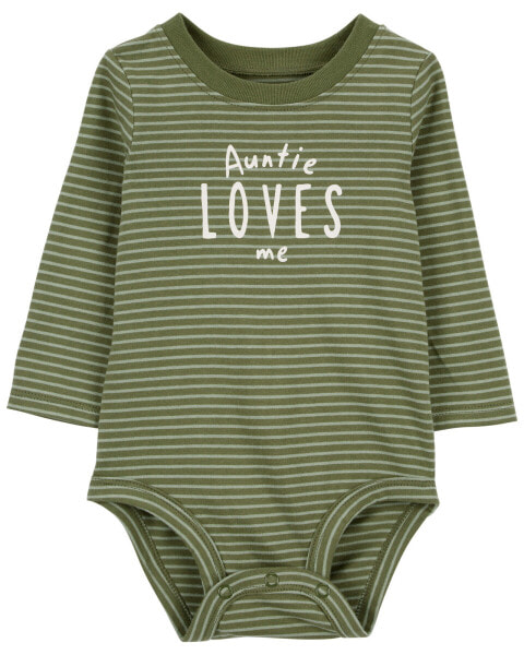 Baby Auntie Loves Me Collectible Bodysuit 24M