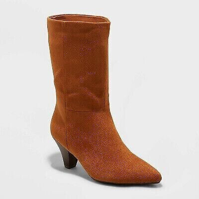 Women's Ada Dress Boots - Universal Thread™ Cognac 9