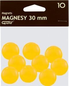 KW Trade Magnesy Grand 20 mm żółte op. 10 sztuk