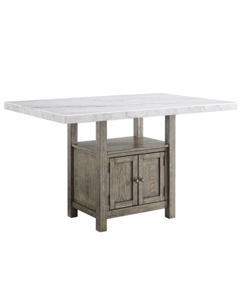 Grayson Rectangular Marble Counter Storage Table