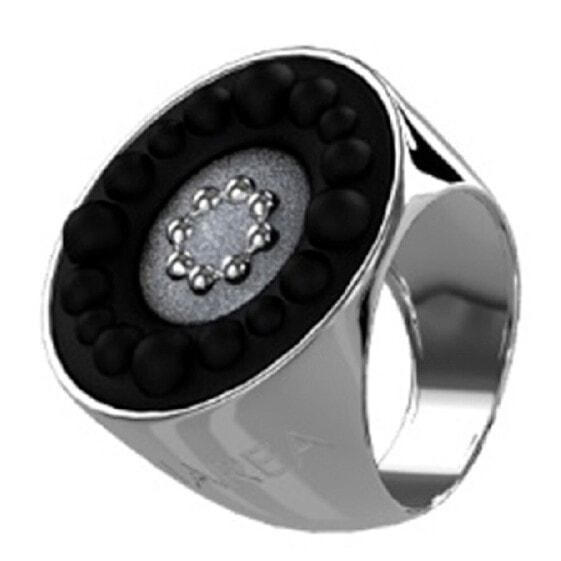 Кольцо Panarea серебряное черное Aa356N