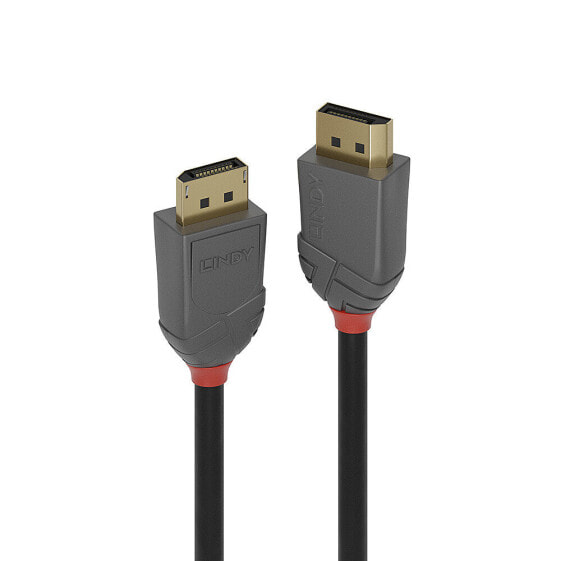 Lindy 1m DisplayPort 1.4 Cable - Anthra Line - 1 m - DisplayPort - DisplayPort - Male - Male - 7680 x 4320 pixels