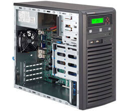 Supermicro 5038D-I Intel® C222 LGA 1150 (разъем H3) Midi Tower Черный SYS-5038D-I