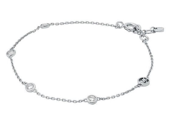 Elegant silver bracelet with zircons Brilliance Kors MKC1716CZ040