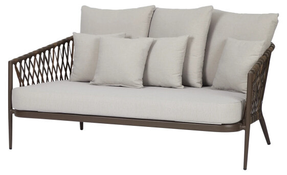 Садовый диван ebuy24 Harvey Gartensofa 3местный, включая подушки, коричневый