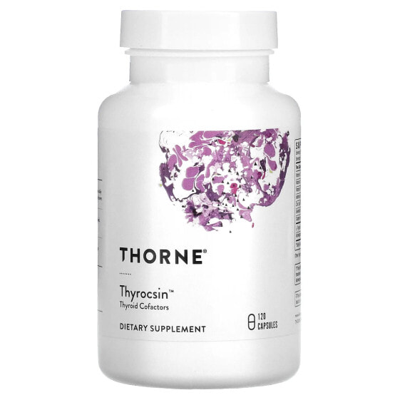 Витамины Thyrocsin от Thorne, комплекс для щитовидной железы, 120 капсул