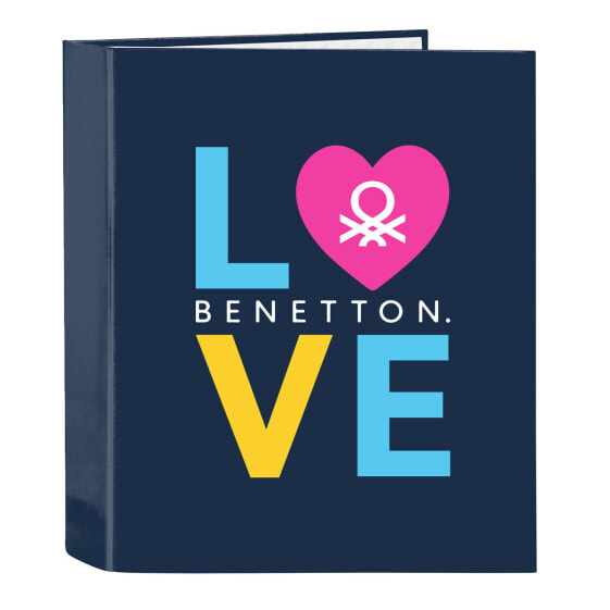 Папка-регистратор Benetton Love Темно Синяя A4 (27 х 33 х 6 см)