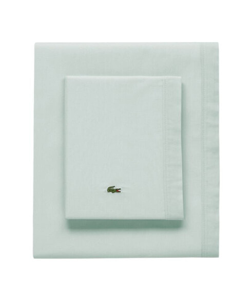 Solid Cotton Percale Sheet Set, King
