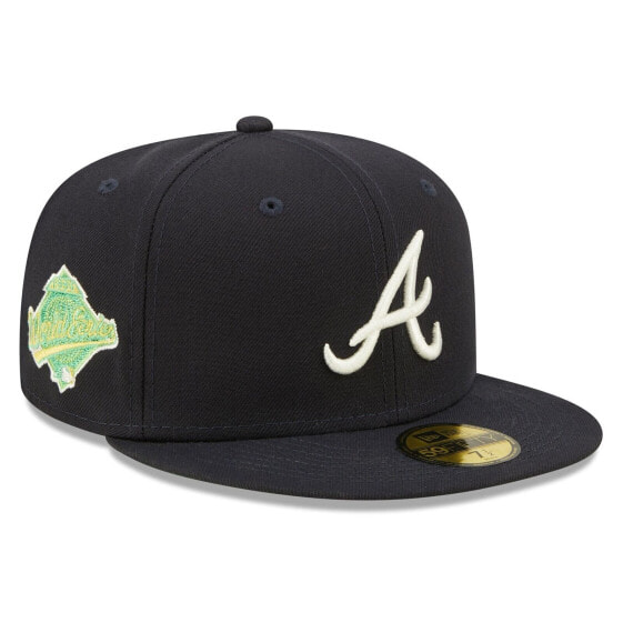 [60288258] Mens New Era MLB 59Fifty 1995 WorldSeries Citrus Pop - Atlanta Braves