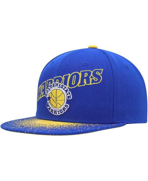 Men's Royal Golden State Warriors Hardwood Classics Energy Re-Take Speckle Brim Snapback Hat