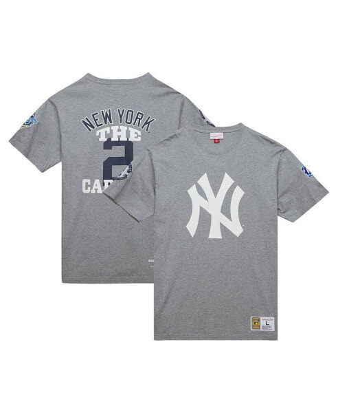 Men's Derek Jeter Heather Gray New York Yankees Cooperstown Collection Legends T-Shirt