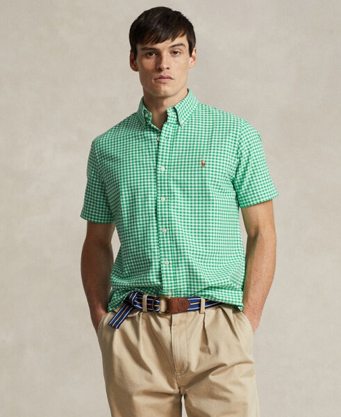 Men's Classic-Fit Gingham Oxford Shirt