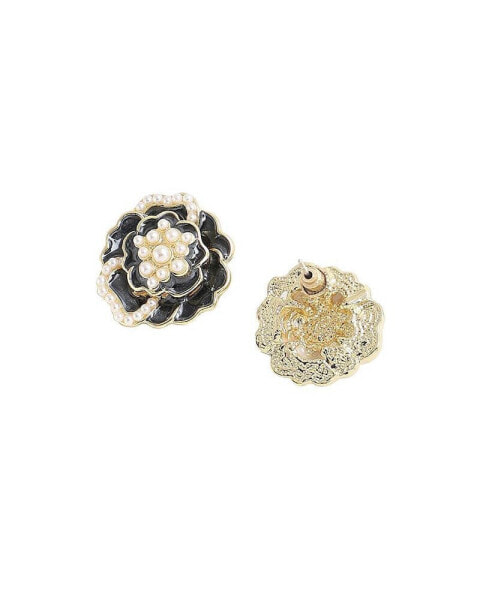 Women's Rose Stud Earrings