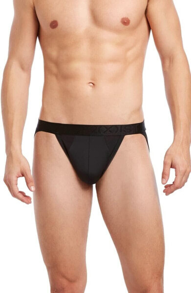 2(X)Ist Men's 184695 Air Luxe Jock Strap Underwear Black Size M