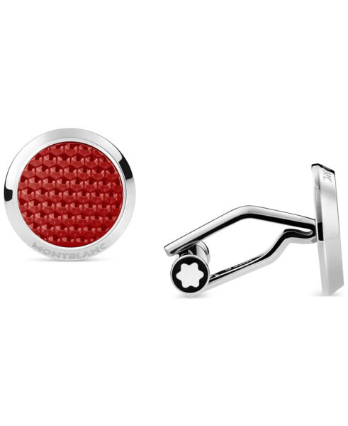 Men's Fineliner Red Hour Cuff Links