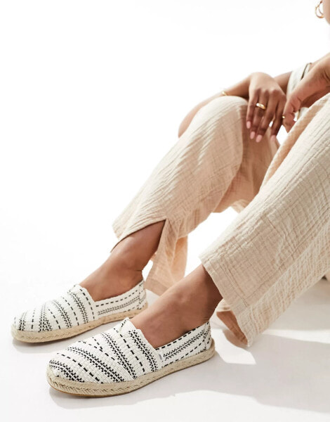 Toms Alpargata espadrilles in natural global stripe