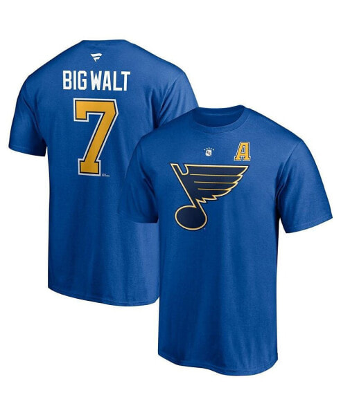 Men's Keith Tkachuk Blue St. Louis Blues Authentic Stack Retired Player NickName and Number T-shirt