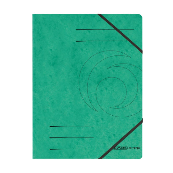 Herlitz 972471 - Conventional file folder - A4 - Cardboard - Green - Matt - Paper