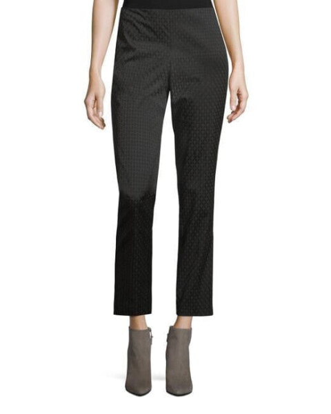 CeCe Women's Jacquard Stretch Skinny Pants Black Size 2