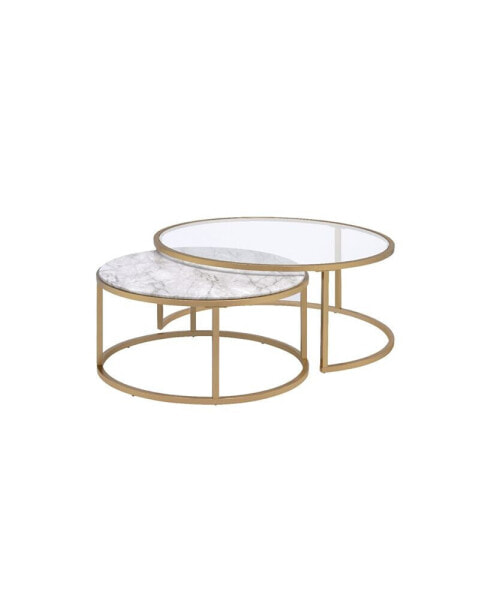 Shanish 2-Piece Nesting Table Set