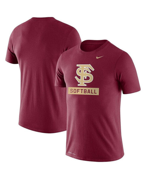 Men's Garnet Florida State Seminoles Softball Drop Legend Performance T-shirt