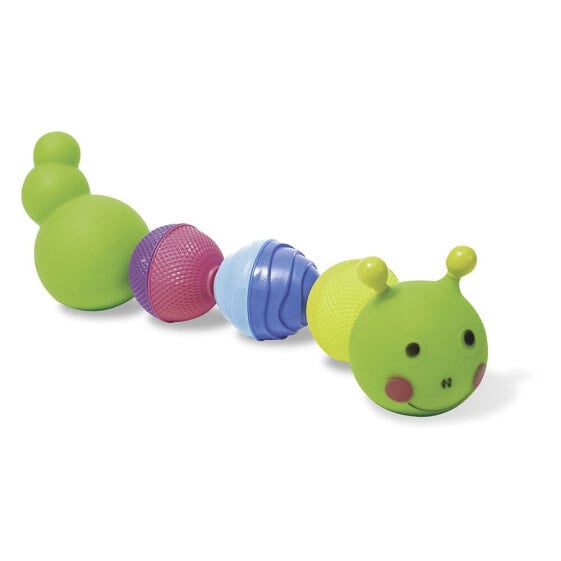 LALABOOM Bath Caterpillar And Educational Beads 8 Pieces