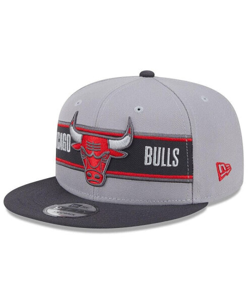 Men's Gray/Charcoal Chicago Bulls 2024 NBA Draft 9FIFTY Snapback Hat