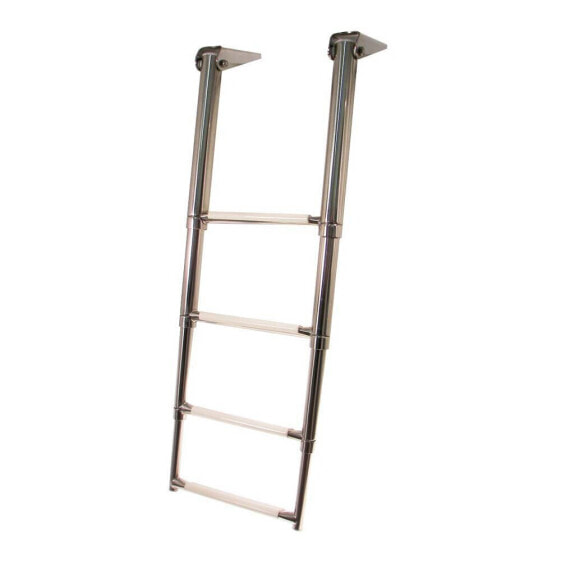 OEM MARINE 3030317 3 Steps Telescopic Stainless Steel Ladder