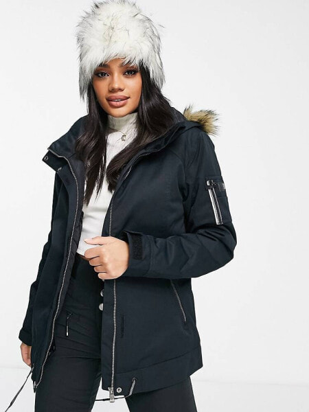 Roxy Meade ski jacket in back