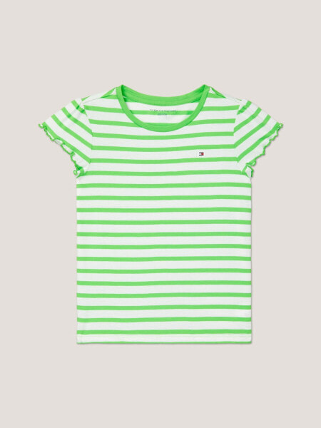 Kids' Stripe Ruffle T-Shirt