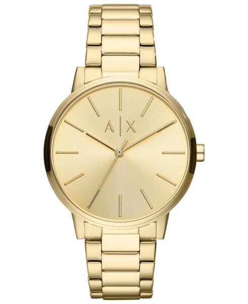 Men's Cayde Gold-Tone Stainless Steel Bracelet Watch 42mm