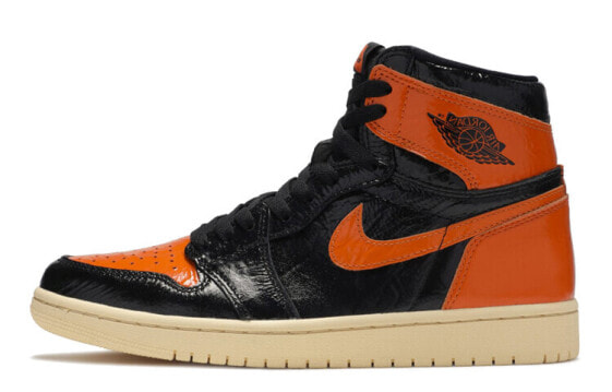 Кроссовки Nike Air Jordan 1 Retro High Shattered Backboard 3.0 (Оранжевый, Черный)