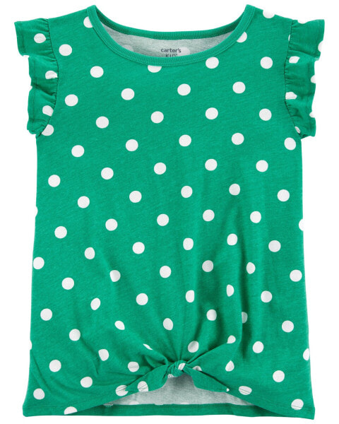 Футболка в горошек для девочек Carter's Kid Polka Dot Jersey Tee