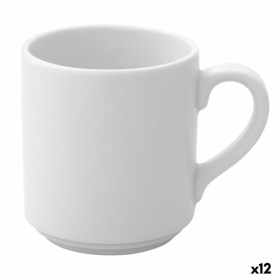 Кружка для кофе Ariane Prime Керамика Белая (90 мл) (12 штук)