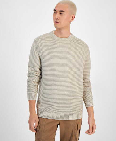 Men's Links Textured Crewneck Pullover Sweater, Created for Macy's