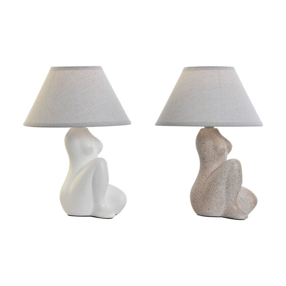 Настольная лампа Home ESPRIT Белый Бежевый Керамика 40 W 220 V 22 x 22 x 30 cm (2 штук)