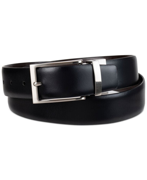 Men’s Two-In-One Feather Edge Reversible Dress Belt